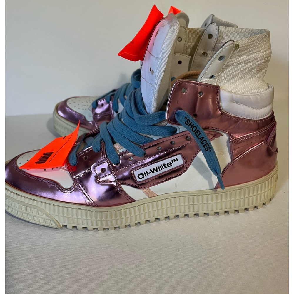 Off-White Wmns Off-Court 3.0 High 'White Metallic Pink'